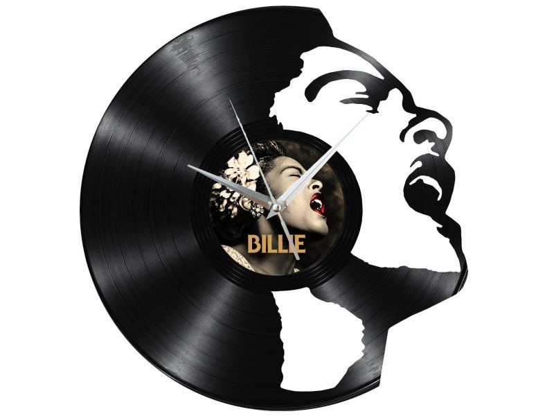 Billie Holiday Zegar Ścienny Z Płyty Winylowej Prezent Upominek Personalizacja EVEVO Z0279
