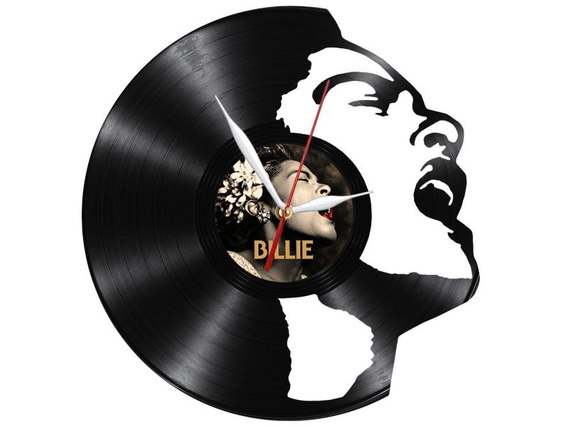 Billie Holiday Zegar Ścienny Z Płyty Winylowej Prezent Upominek Personalizacja EVEVO Z0279
