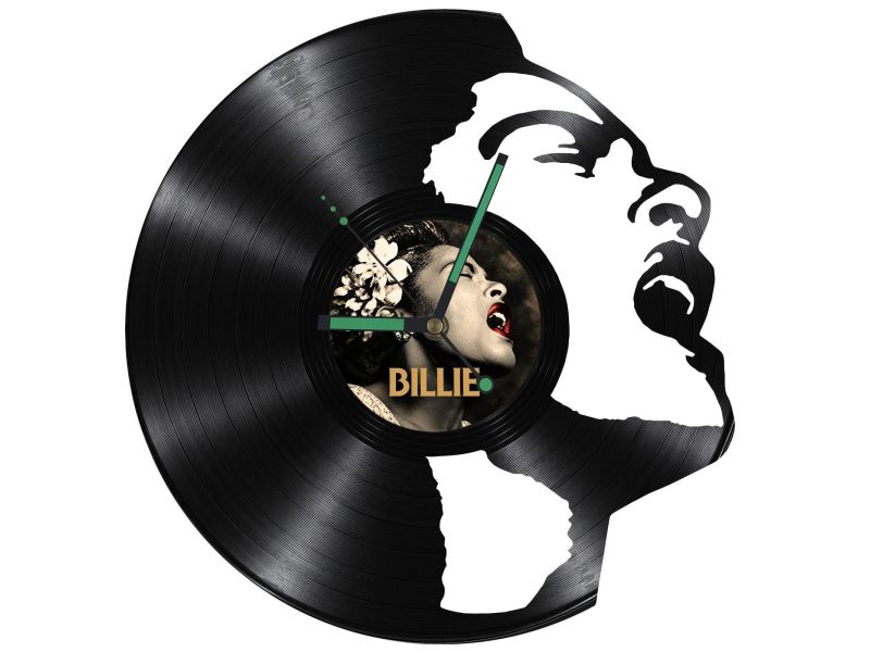 Billie Holiday Zegar Ścienny Z Płyty Winylowej Prezent Upominek Personalizacja EVEVO Z0279
