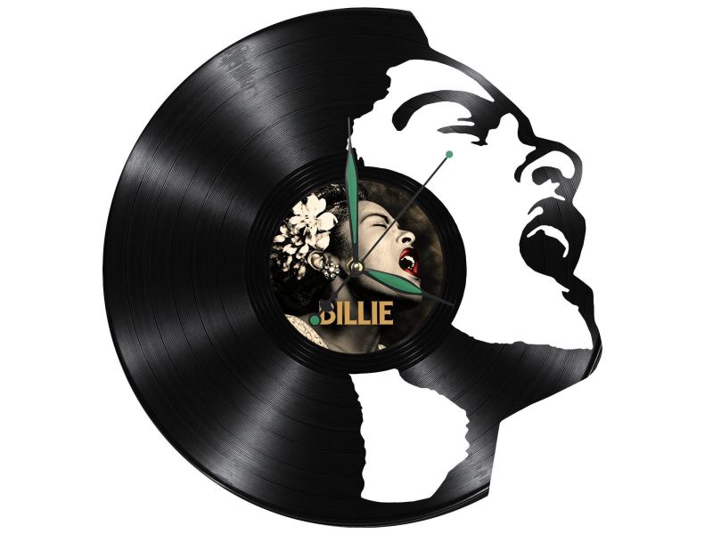 Billie Holiday Zegar Ścienny Z Płyty Winylowej Prezent Upominek Personalizacja EVEVO Z0279