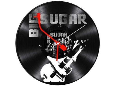 Big Sugar Zegar Ścienny Z Płyty Winylowej Prezent Upominek Personalizacja EVEVO Z0282