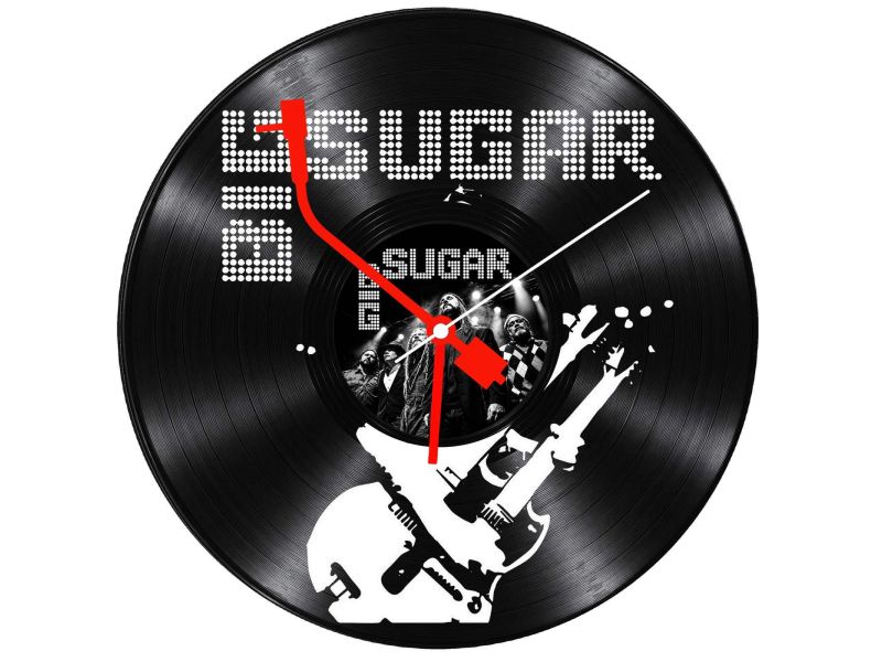 Big Sugar Zegar Ścienny Z Płyty Winylowej Prezent Upominek Personalizacja EVEVO Z0282