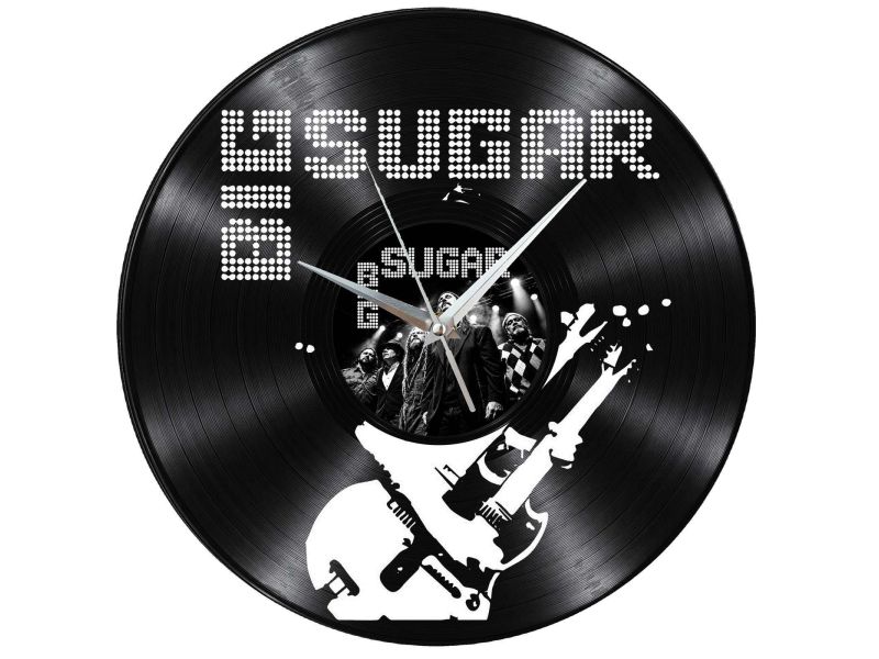 Big Sugar Zegar Ścienny Z Płyty Winylowej Prezent Upominek Personalizacja EVEVO Z0282