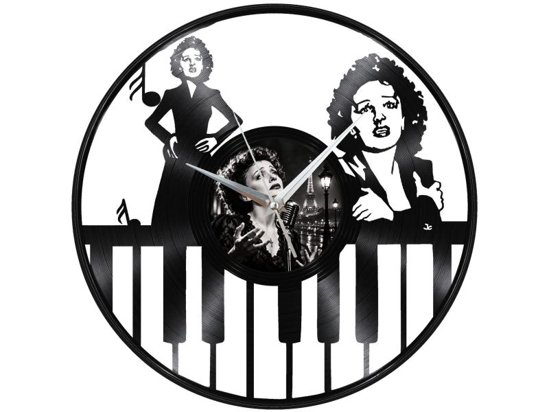Edith Piaf Zegar Ścienny Z Płyty Winylowej Prezent Upominek Personalizacja EVEVO Z0283