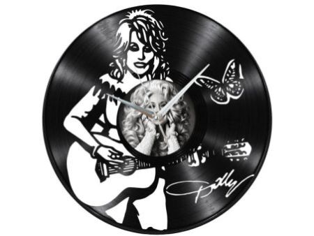 Dolly Parton Zegar Ścienny Z Płyty Winylowej Prezent Upominek Personalizacja EVEVO Z0284