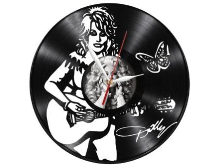 Dolly Parton Zegar Ścienny Z Płyty Winylowej Prezent Upominek Personalizacja EVEVO Z0284