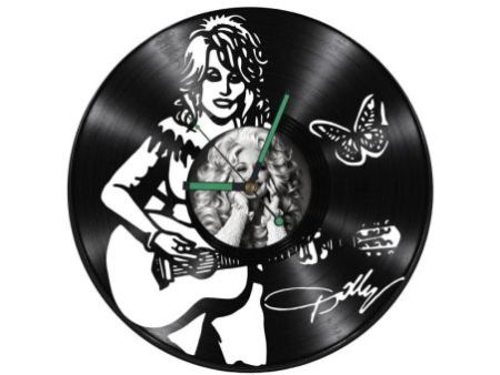 Dolly Parton Zegar Ścienny Z Płyty Winylowej Prezent Upominek Personalizacja EVEVO Z0284