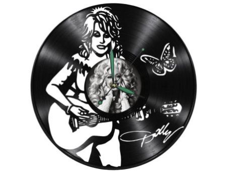 Dolly Parton Zegar Ścienny Z Płyty Winylowej Prezent Upominek Personalizacja EVEVO Z0284