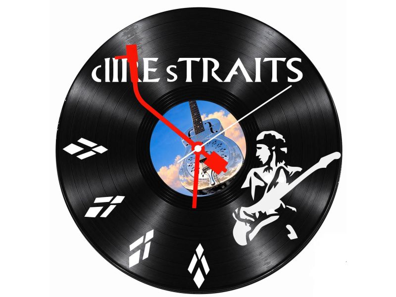 Dire Straits Zegar Ścienny Z Płyty Winylowej Prezent Upominek Personalizacja EVEVO Z0285