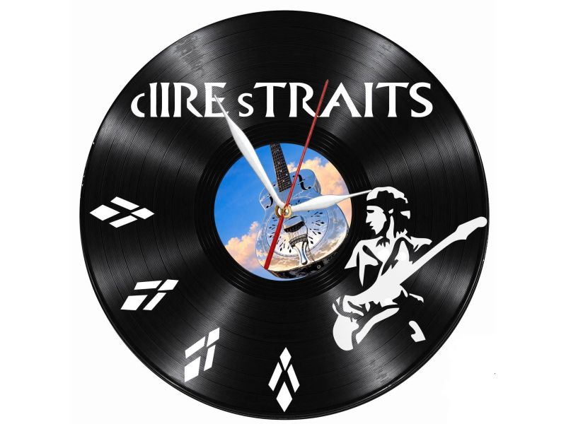 Dire Straits Zegar Ścienny Z Płyty Winylowej Prezent Upominek Personalizacja EVEVO Z0285