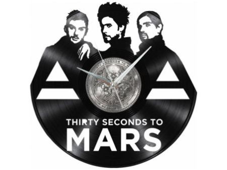 30 Second To Mars Zegar Ścienny Z Płyty Winylowej Prezent Upominek Personalizacja EVEVO Z0287