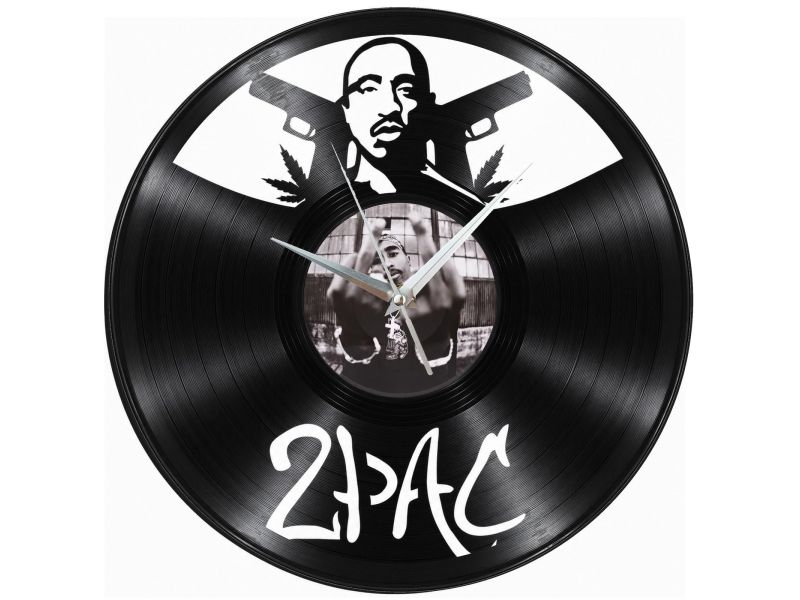 2Pac Zegar Ścienny Z Płyty Winylowej Prezent Upominek Personalizacja EVEVO Z0289