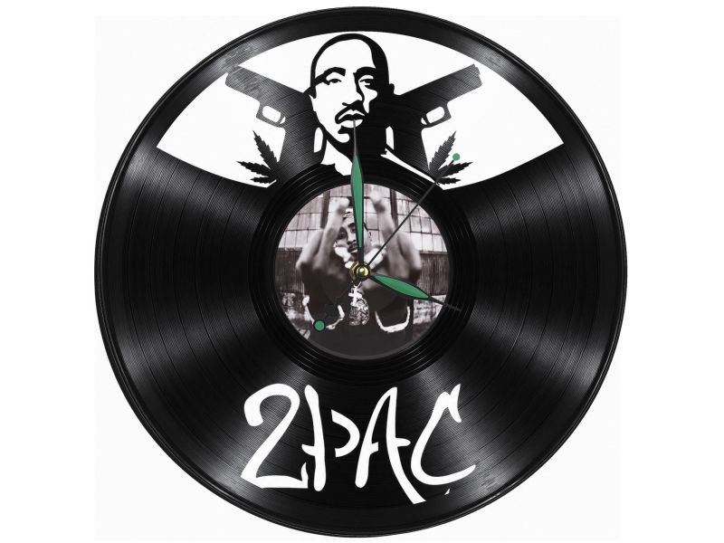 2Pac Zegar Ścienny Z Płyty Winylowej Prezent Upominek Personalizacja EVEVO Z0289