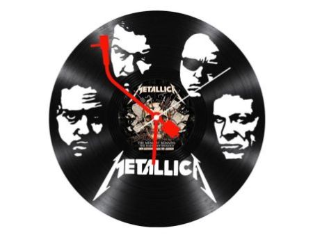 Metallica Zegar Ścienny Z Płyty Winylowej Prezent Upominek Personalizacja EVEVO Z0292