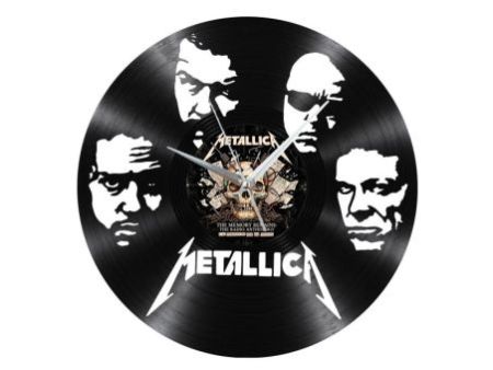 Metallica Zegar Ścienny Z Płyty Winylowej Prezent Upominek Personalizacja EVEVO Z0292