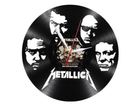 Metallica Zegar Ścienny Z Płyty Winylowej Prezent Upominek Personalizacja EVEVO Z0292