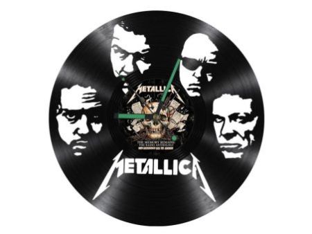 Metallica Zegar Ścienny Z Płyty Winylowej Prezent Upominek Personalizacja EVEVO Z0292