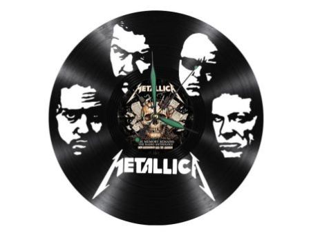 Metallica Zegar Ścienny Z Płyty Winylowej Prezent Upominek Personalizacja EVEVO Z0292
