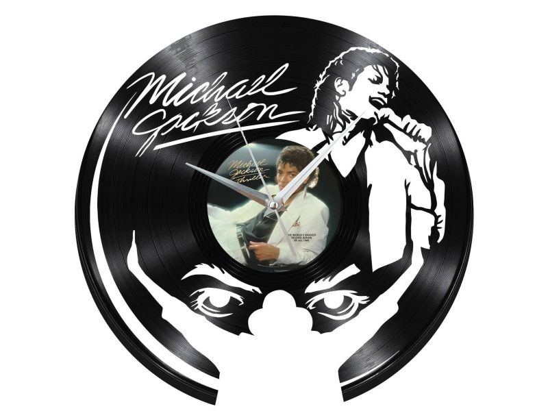 Michael Jackson Zegar Ścienny Z Płyty Winylowej Prezent Upominek Personalizacja EVEVO Z0293
