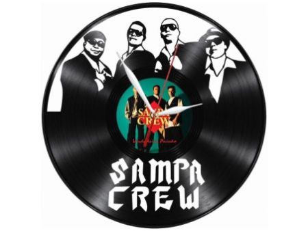 Sampa Crew Zegar Ścienny Z Płyty Winylowej Prezent Upominek Personalizacja EVEVO Z0295