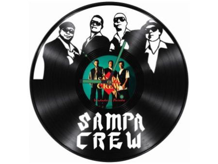 Sampa Crew Zegar Ścienny Z Płyty Winylowej Prezent Upominek Personalizacja EVEVO Z0295