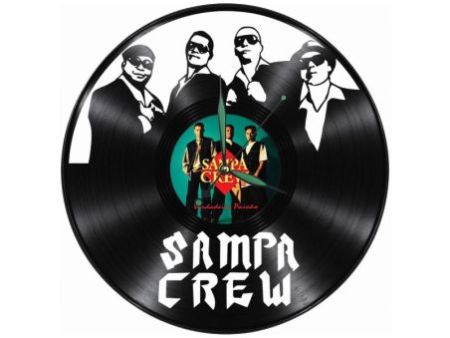 Sampa Crew Zegar Ścienny Z Płyty Winylowej Prezent Upominek Personalizacja EVEVO Z0295