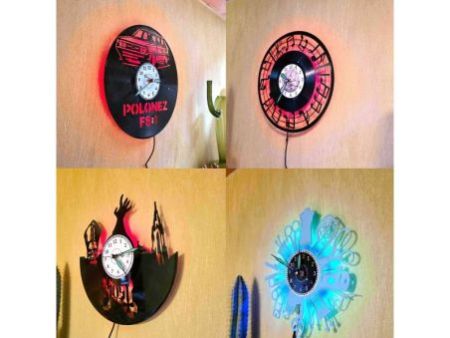 Sampa Crew Zegar Ścienny Z Płyty Winylowej Prezent Upominek Personalizacja EVEVO Z0295