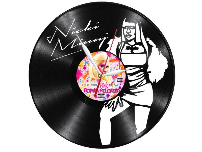 Nicki Minaj Zegar Ścienny Z Płyty Winylowej Prezent Upominek Personalizacja EVEVO Z0299