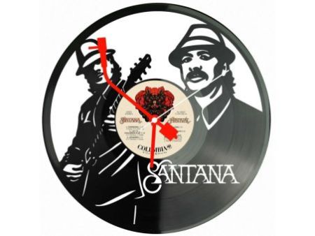 Carlos Santana Zegar Ścienny Z Płyty Winylowej Prezent Upominek Personalizacja EVEVO Z0211