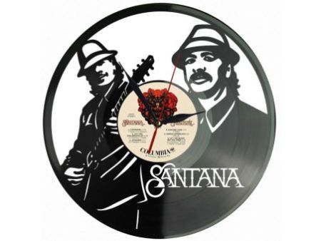 Carlos Santana Zegar Ścienny Z Płyty Winylowej Prezent Upominek Personalizacja EVEVO Z0211