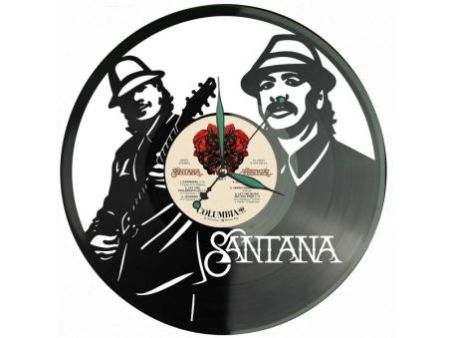 Carlos Santana Zegar Ścienny Z Płyty Winylowej Prezent Upominek Personalizacja EVEVO Z0211