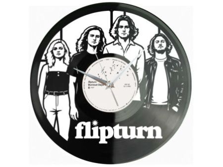 Flipturn Zegar Ścienny Z Płyty Winylowej Prezent Upominek Personalizacja EVEVO Z0212