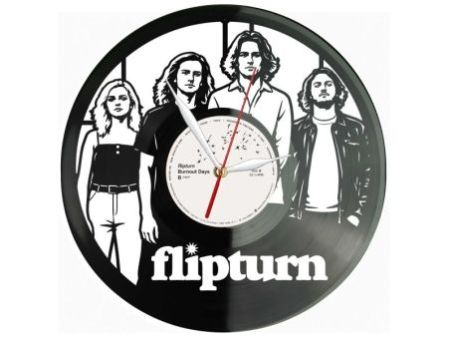 Flipturn Zegar Ścienny Z Płyty Winylowej Prezent Upominek Personalizacja EVEVO Z0212