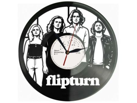 Flipturn Zegar Ścienny Z Płyty Winylowej Prezent Upominek Personalizacja EVEVO Z0212