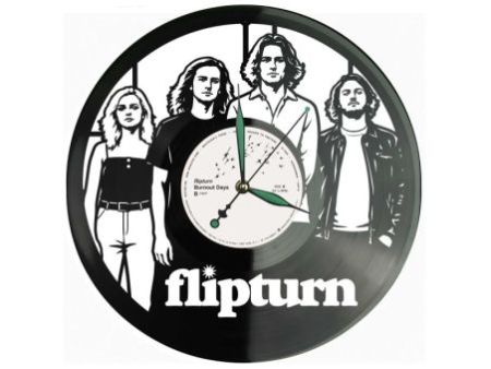 Flipturn Zegar Ścienny Z Płyty Winylowej Prezent Upominek Personalizacja EVEVO Z0212