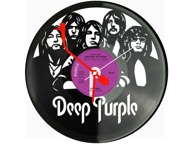 Deep Purple Zegar Ścienny Z Płyty Winylowej Prezent Upominek Personalizacja EVEVO Z0213
