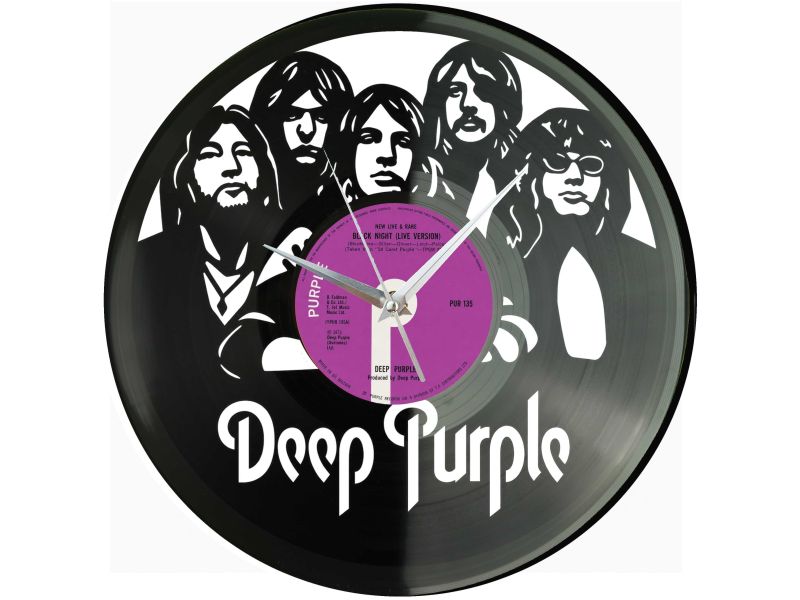 Deep Purple Zegar Ścienny Z Płyty Winylowej Prezent Upominek Personalizacja EVEVO Z0213