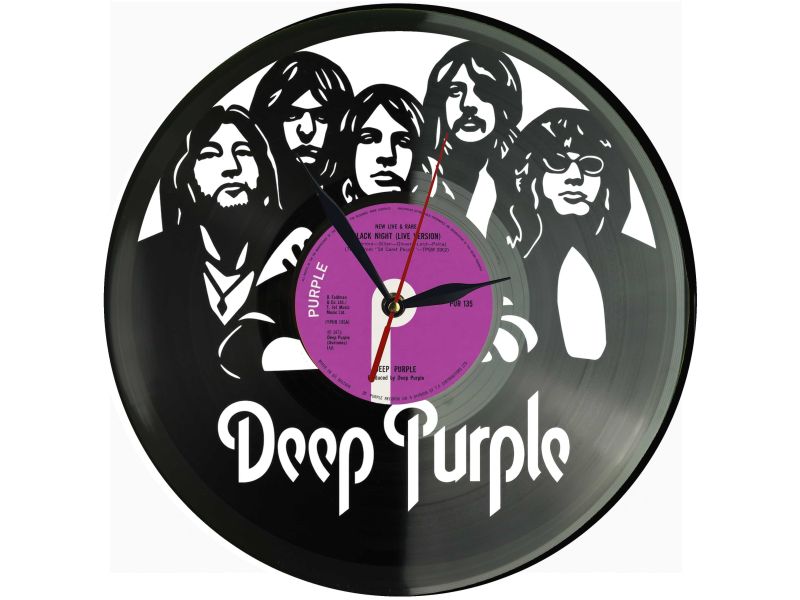 Deep Purple Zegar Ścienny Z Płyty Winylowej Prezent Upominek Personalizacja EVEVO Z0213