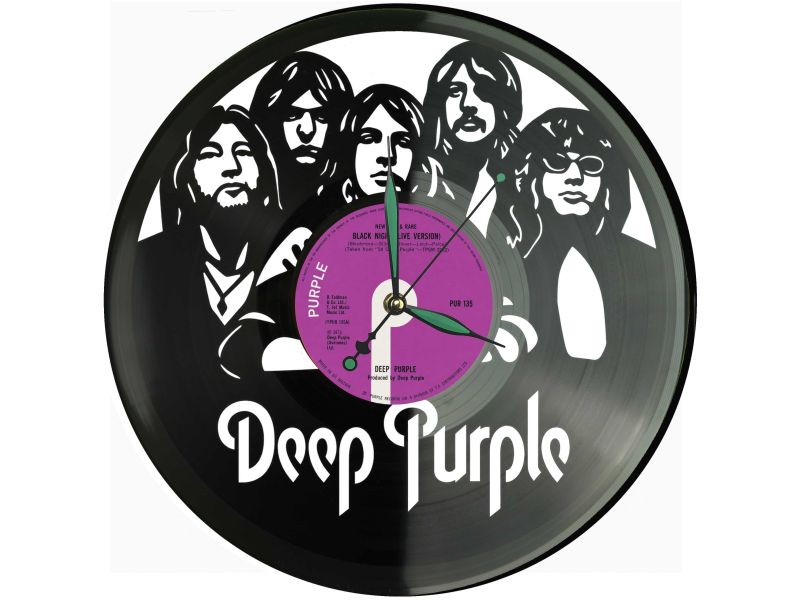 Deep Purple Zegar Ścienny Z Płyty Winylowej Prezent Upominek Personalizacja EVEVO Z0213