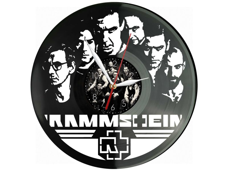 Rammstein Zegar Ścienny Z Płyty Winylowej Prezent Upominek Personalizacja EVEVO Z0216