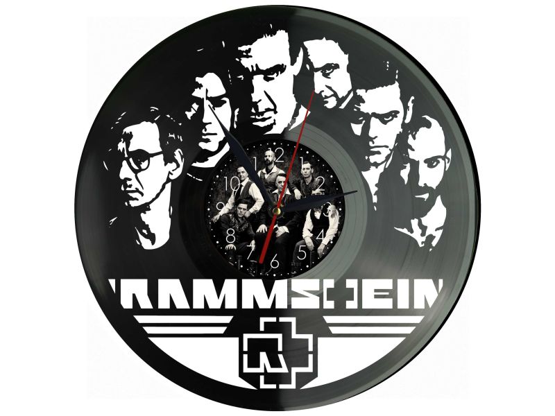 Rammstein Zegar Ścienny Z Płyty Winylowej Prezent Upominek Personalizacja EVEVO Z0216