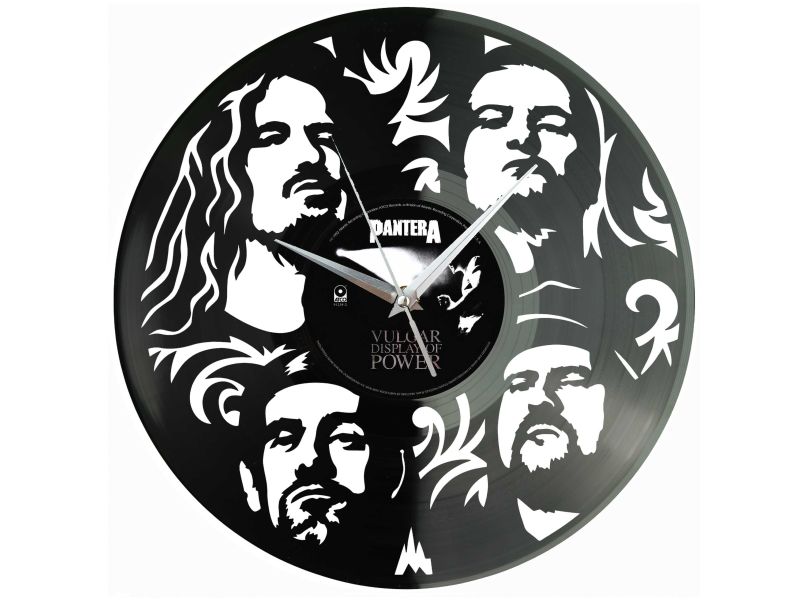 Pantera Zegar Ścienny Z Płyty Winylowej Prezent Upominek Personalizacja EVEVO Z0217
