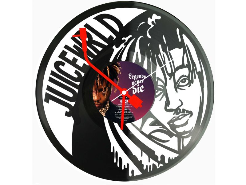 Juice WRLD Zegar Ścienny Z Płyty Winylowej Prezent Upominek Personalizacja EVEVO Z0220