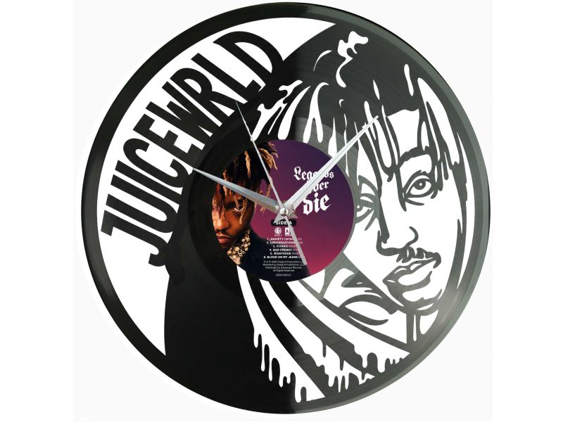 Juice WRLD Zegar Ścienny Z Płyty Winylowej Prezent Upominek Personalizacja EVEVO Z0220