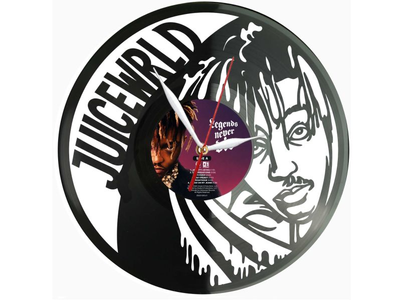 Juice WRLD Zegar Ścienny Z Płyty Winylowej Prezent Upominek Personalizacja EVEVO Z0220