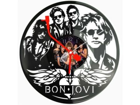 Bon Jovi Zegar Ścienny Z Płyty Winylowej Prezent Upominek Personalizacja EVEVO Z0224