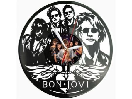 Bon Jovi Zegar Ścienny Z Płyty Winylowej Prezent Upominek Personalizacja EVEVO Z0224