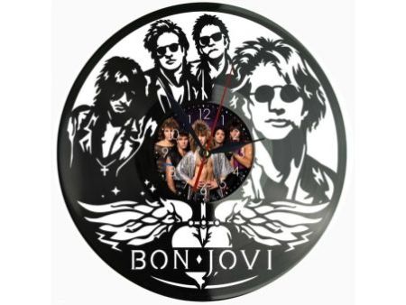 Bon Jovi Zegar Ścienny Z Płyty Winylowej Prezent Upominek Personalizacja EVEVO Z0224