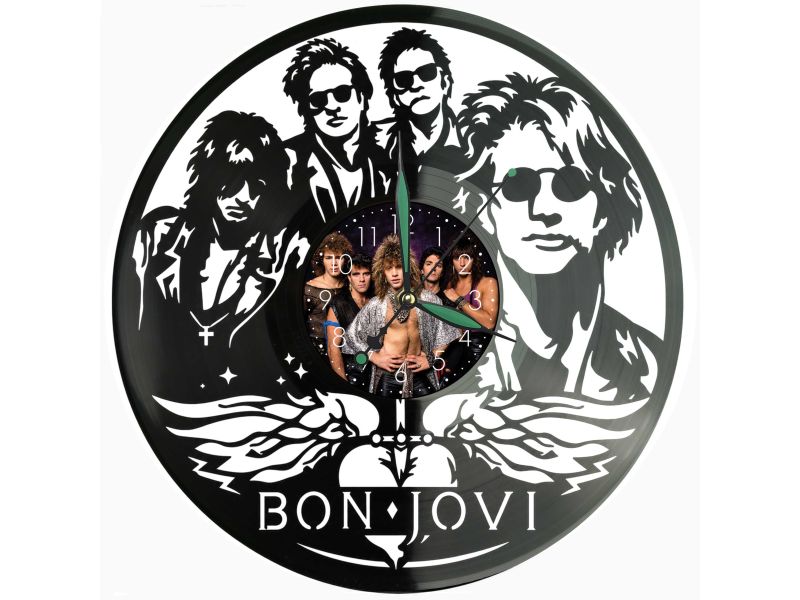 Bon Jovi Zegar Ścienny Z Płyty Winylowej Prezent Upominek Personalizacja EVEVO Z0224