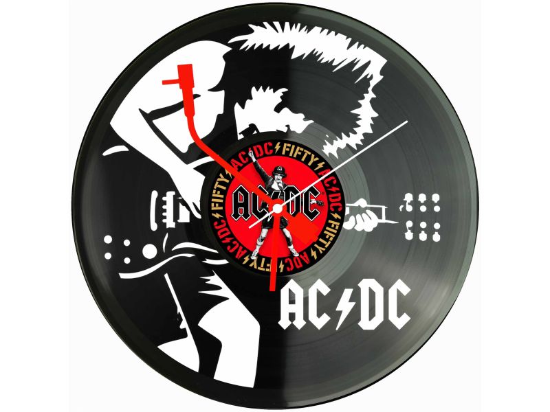 ACDC Zegar Ścienny Z Płyty Winylowej Prezent Upominek Personalizacja EVEVO Z0225